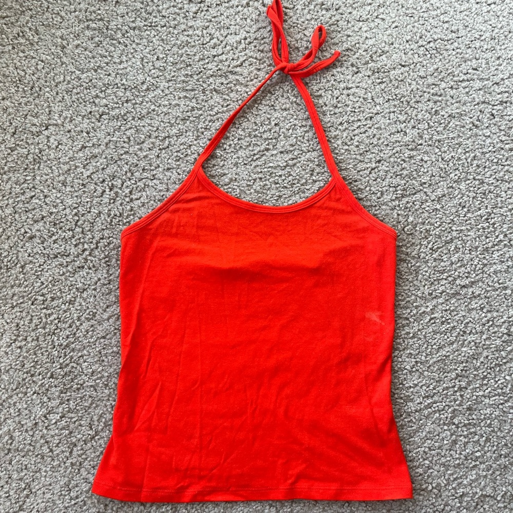 Orange tank top